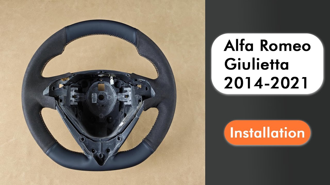 Alfa Romeo Giulietta MiTo 2014-2021 Установка чехла на руль