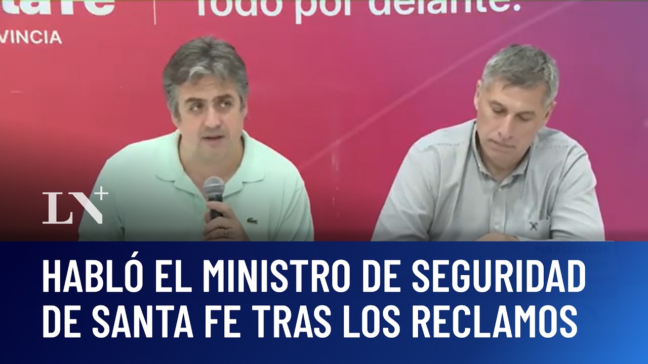 Habló el ministro de Seguridad de Santa Fe tras los reclamos policiales por salarios