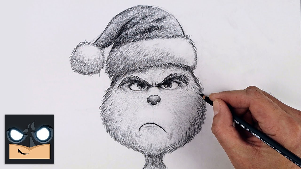 How To Draw The Grinch | Beginner Pencil Sketch Tutorial (Step-by-Step)