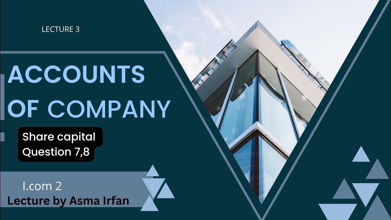 Chp 4|| joint stock company|| lecture 3