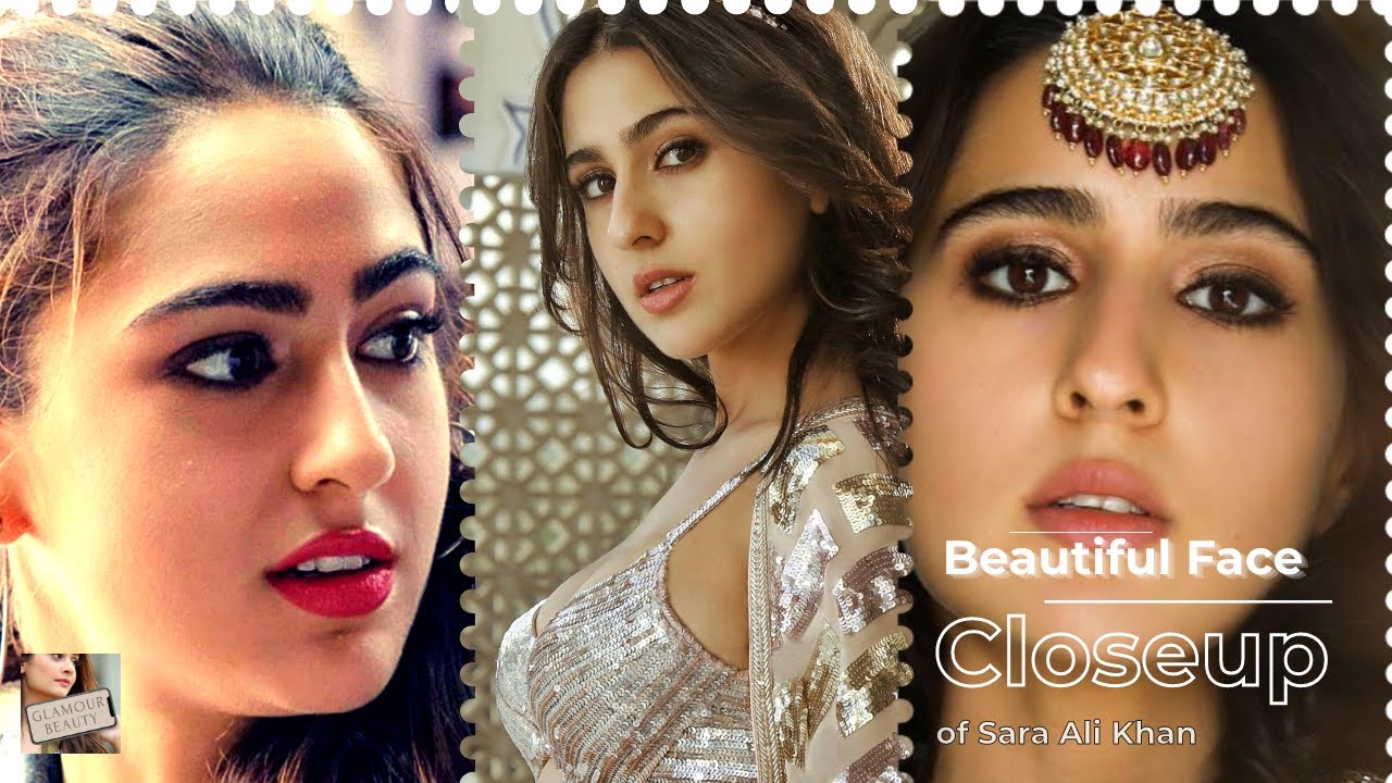 Sara Ali Khan Face Close up vertical | Face Closeup with Biography