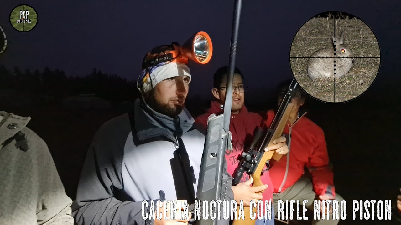 CAZA de CONEJOS con Rifle NITRO PISTON y PCP | Cacería PCP Chile