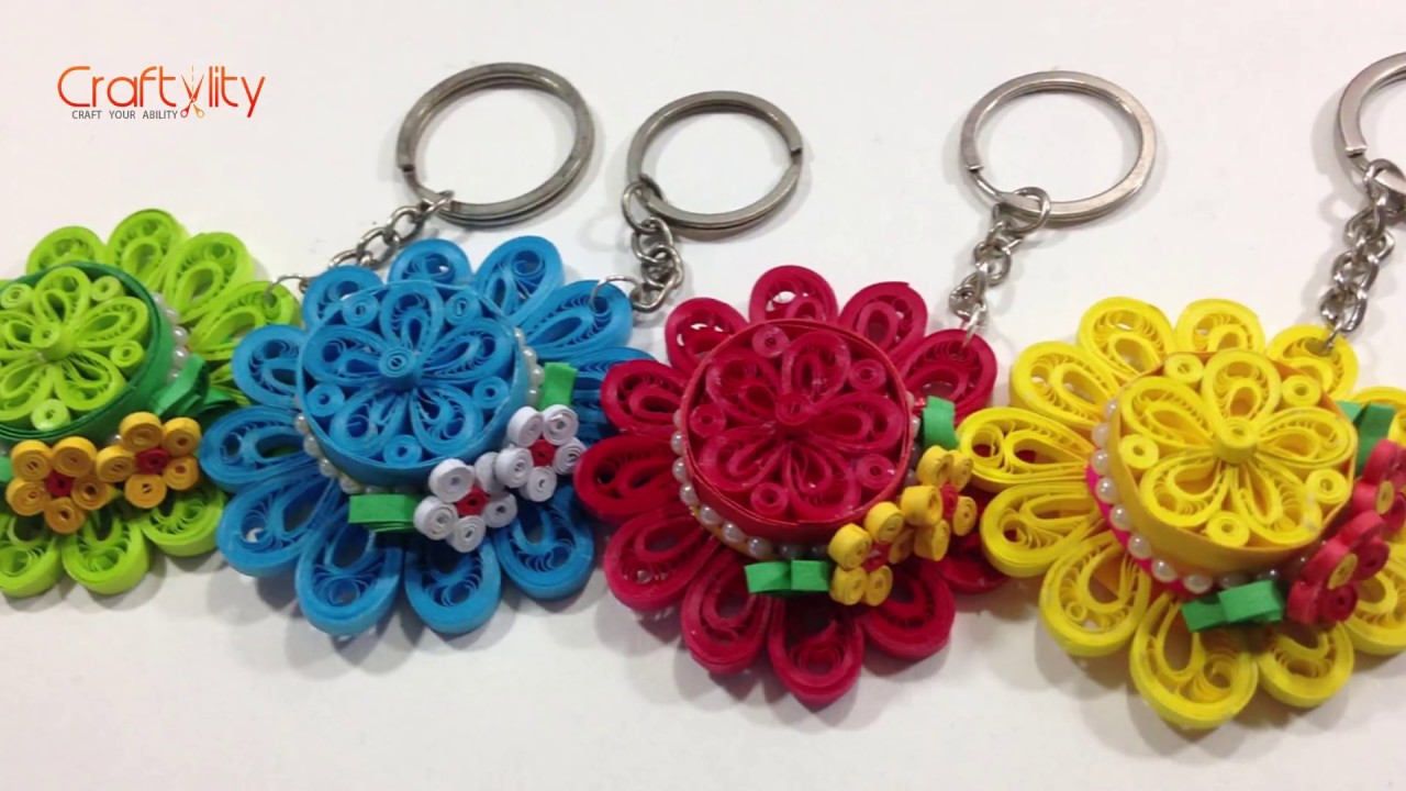 DIY Quilling Hat Keychain | How to make Quilling Hat Keychain | Quilling Hats | Quilling Keychains