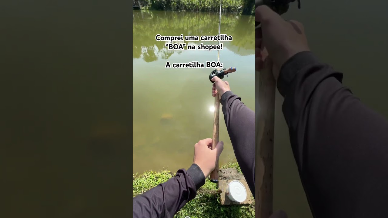 A tal carretilha &ldquo;BOA&rdquo; da shopee! #pesca #fishing #pescaria #carretilha #shimano #pesqueiro