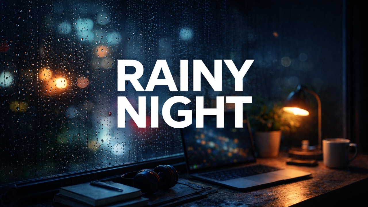 Rainy Night Jazz – 3 Hours Relaxing Work Ambience