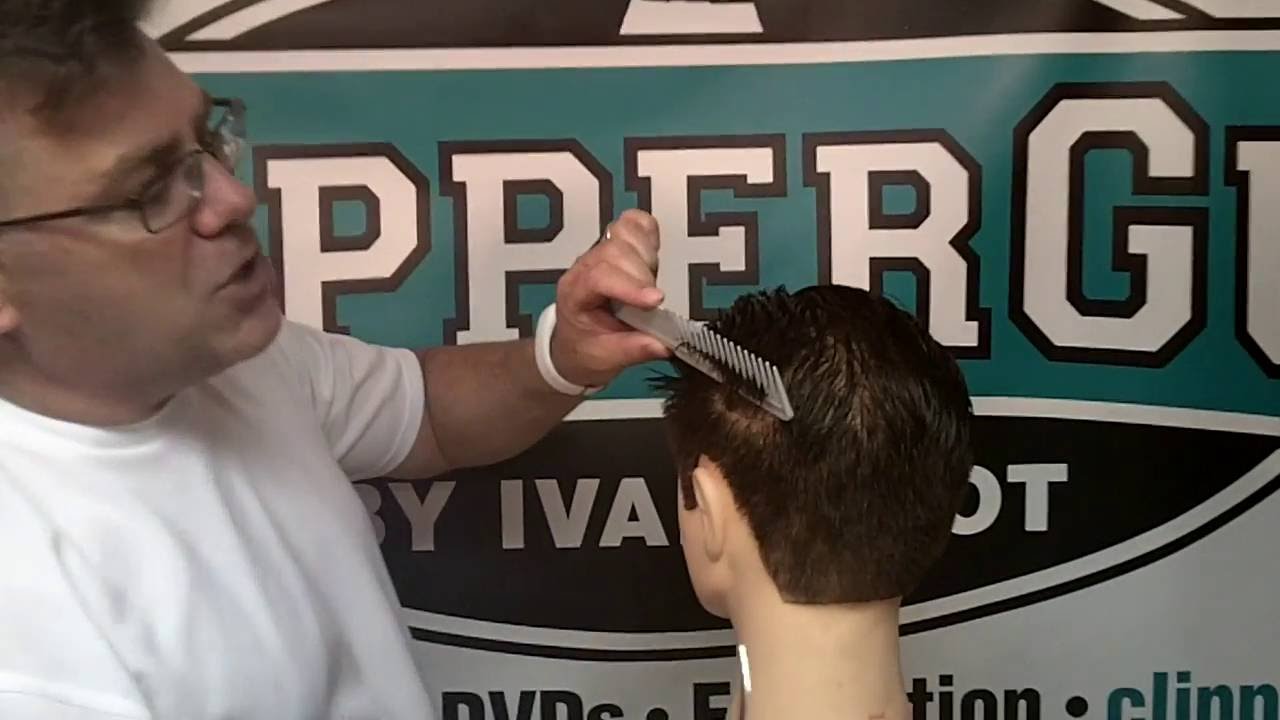 Razor-over-comb blending for haircuts technique