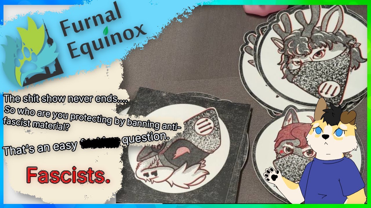 Canada Furry Con Removes Anti-Fascist Stickers??