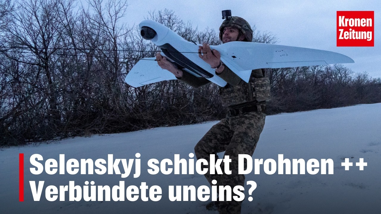 Selenskyj schickt Drohnen ++ Verbündete uneins? | krone.tv NEWS