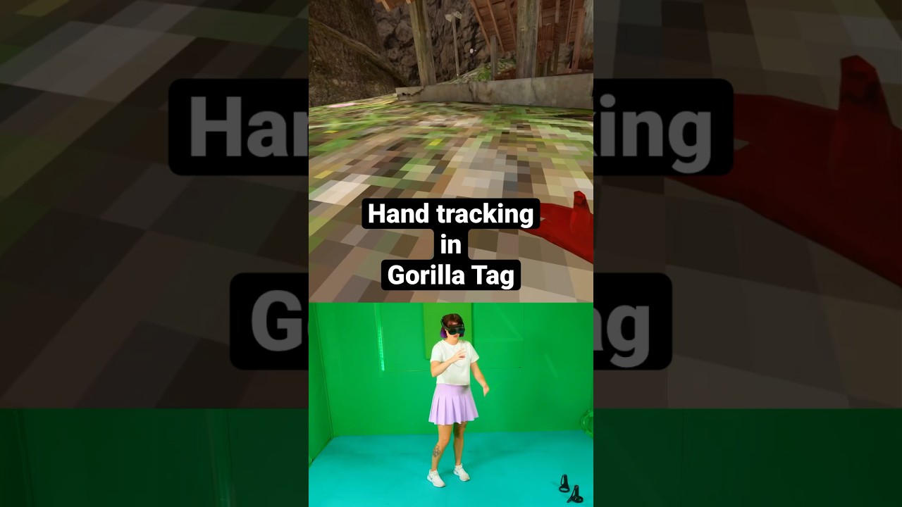 Hand tracking in Gorilla Tag! #vr