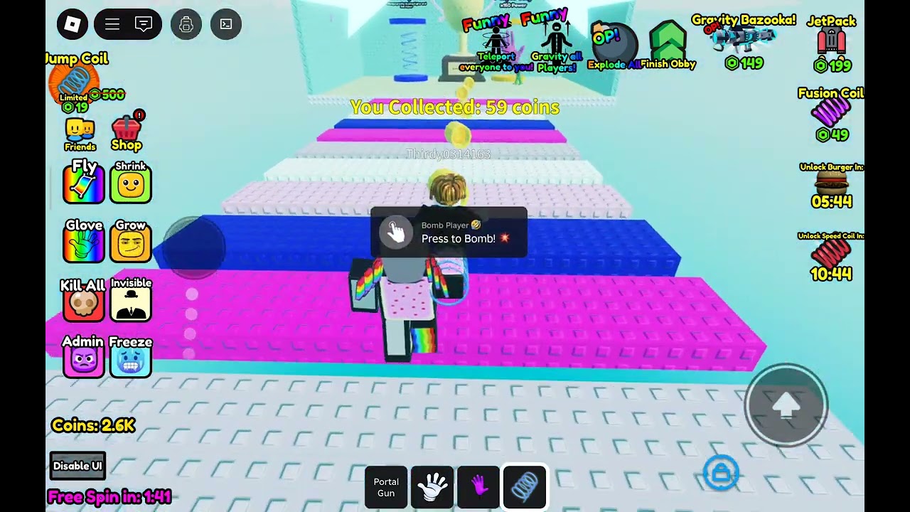 Do this for a free win in Portal gun tower 