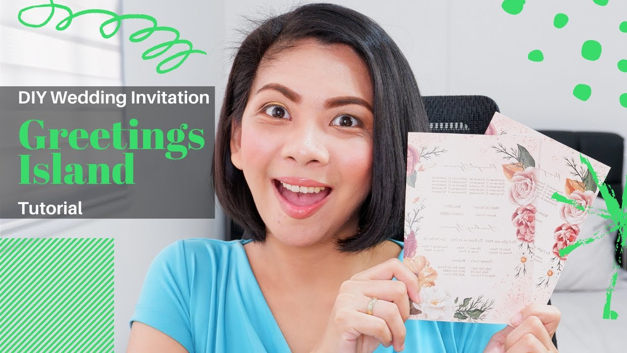 DIY Wedding Invitation - Greetings Island Tutorial