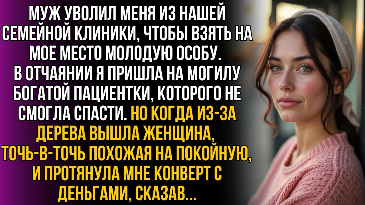 Уволенная МУЖЕМ, я пришла на могилу БОГАТОЙ пациентки, которую не спасла… А едва услышала её ШЕПОТ…!