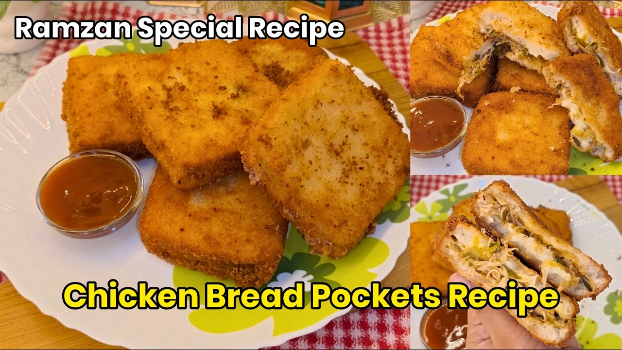 Crispy Chicken Bread Pockets Recipe | Ramzan Special 2026 | Easy Chicken Snacks | Ramzan Special