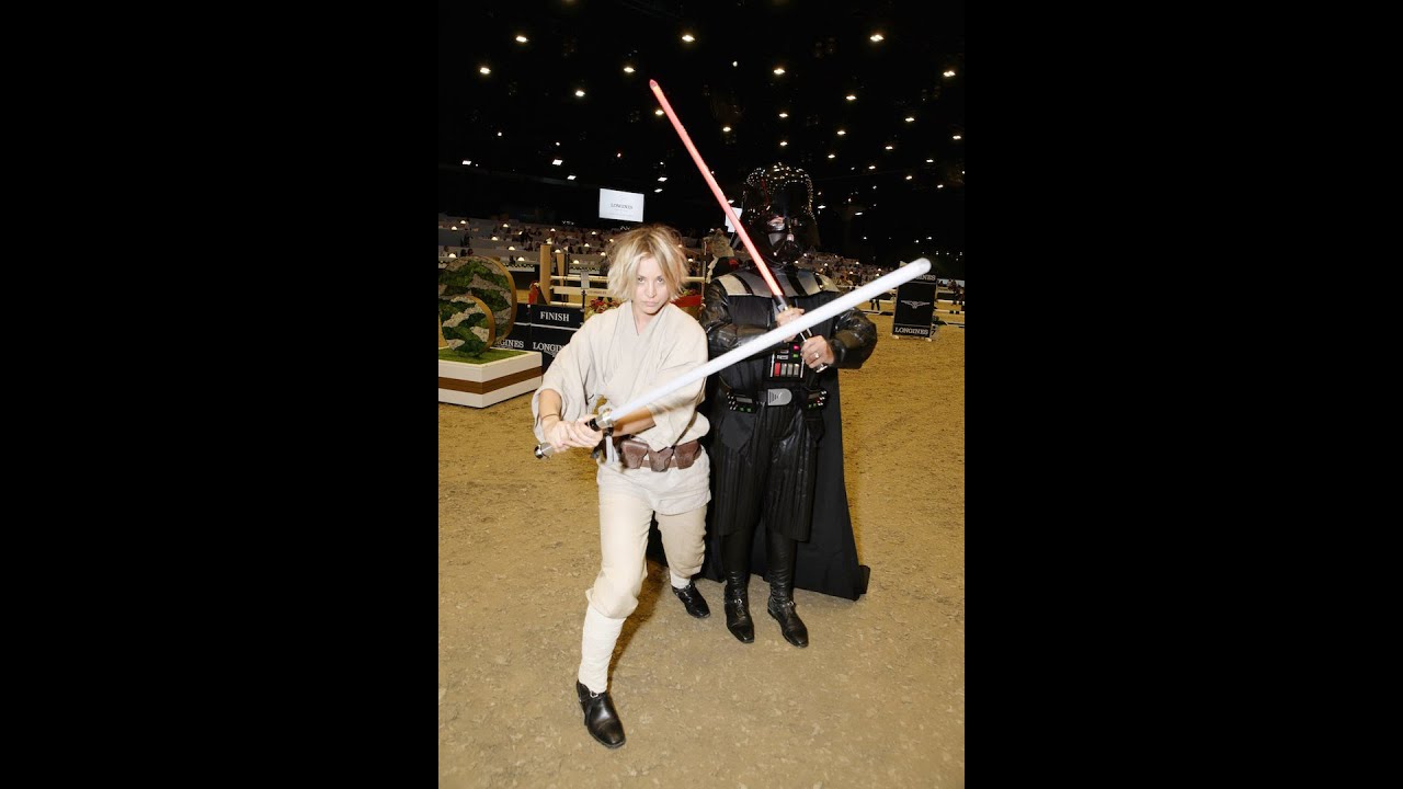 Kaley Cuoco Feels the Force at the Longines Masters