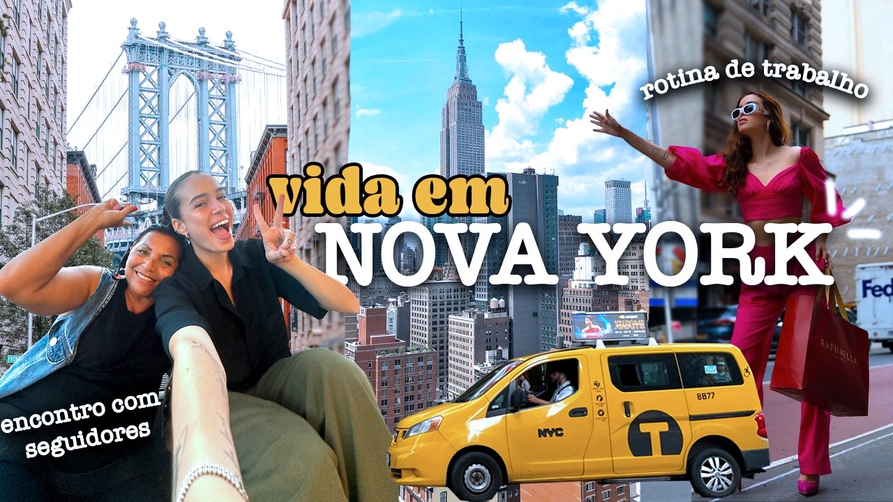 A vida em Nova York: encontro com seguidores, rotina de trabalho, cafés e observatório!!!