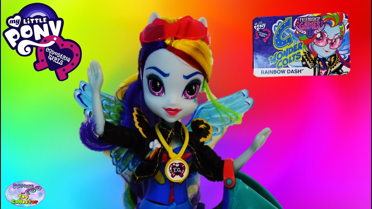 MLP Equestria Girls Friendship Games RAINBOW DASH Sporty Style My Little Pony Doll Review - SETC