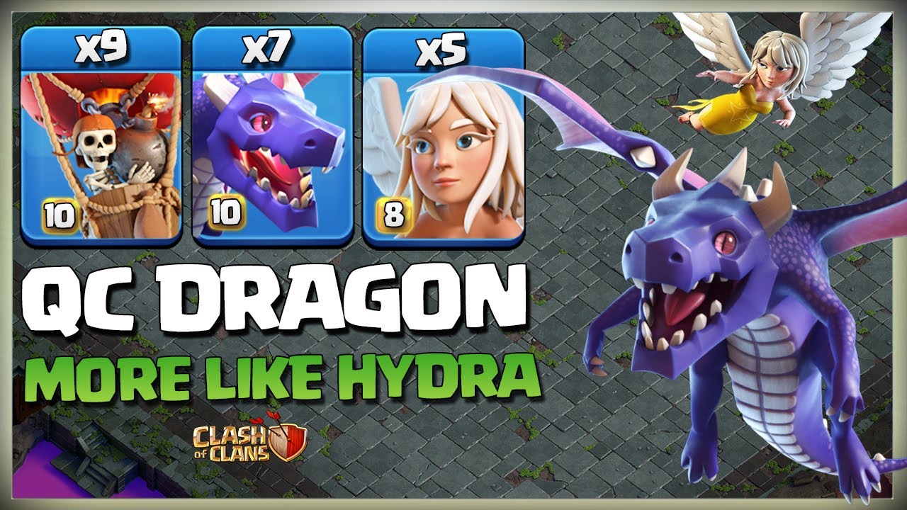 Th15 QC Dragon Attack Strategy | 7 Dragon + 5 Healers - Th15 Attack Strategy Clash of clans coc