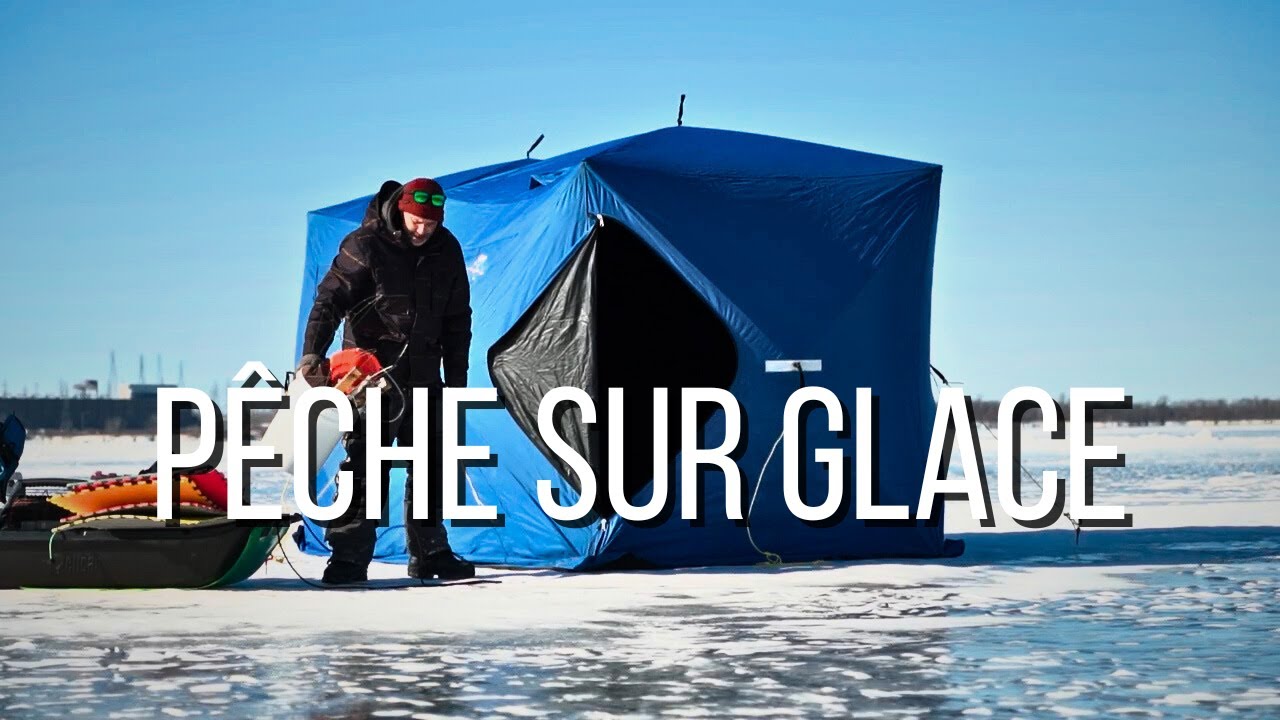 BELLE JOURNÉE DE PÊCHE sur Glace au Lac St Louis