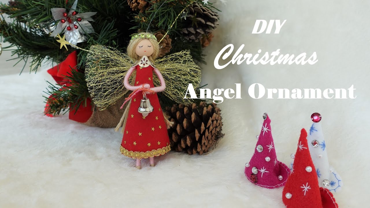 DIY Christmas Angel Ornament | Thiên Thần Đỏ | Huong Harmon