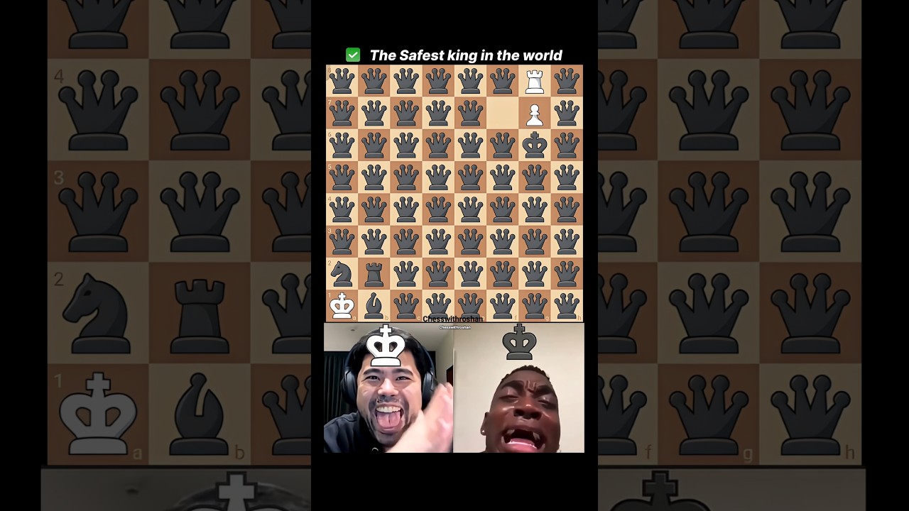 The Safest king in the world😂😂 #chess#chessgame#chesspuzzle#checkmate#magnuscarlsen#шахматы#shorts
