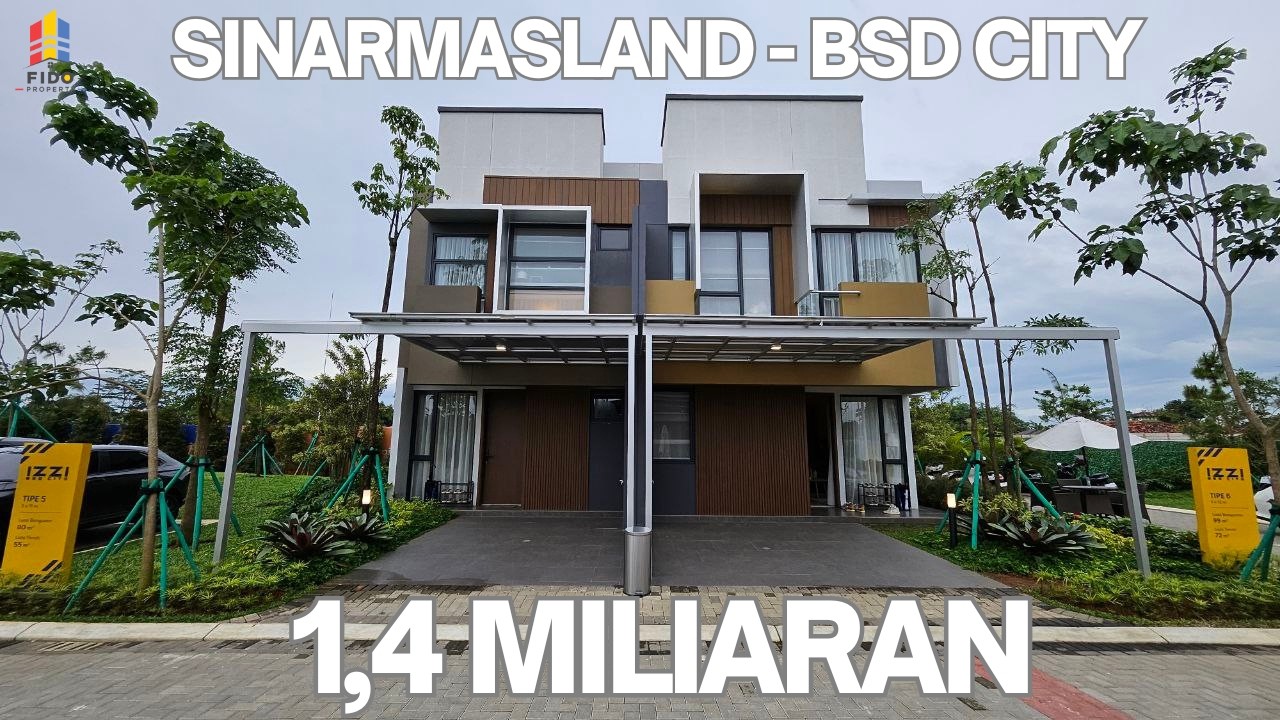 Rumah 2 lantai di BSD City by Sinarmasland 1,4 Miliaran