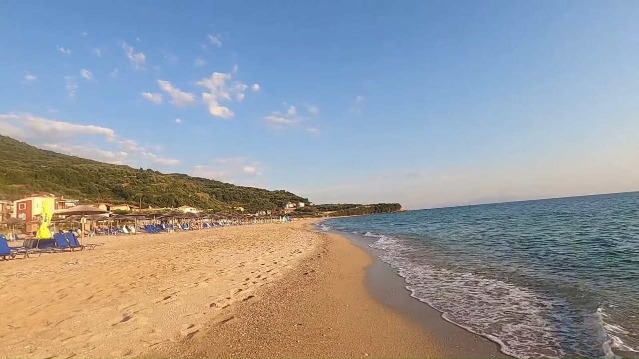 Vrachos Beach GREECE  - walking tour (Sep 2020)