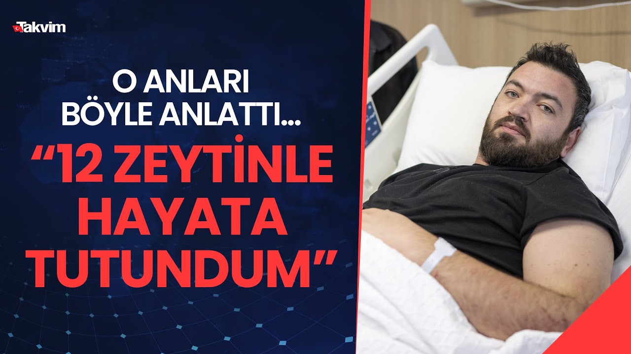 O anları böyle anlattı... Enkaz altında 12 zeytinle 32 saat yaşam mücadelesi