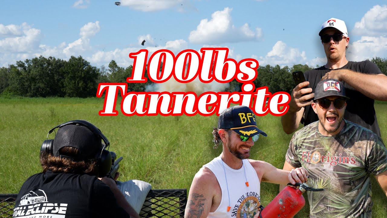 THIS IS WHAT 100 POUNDS OF TANNERITE LOOKS LIKE