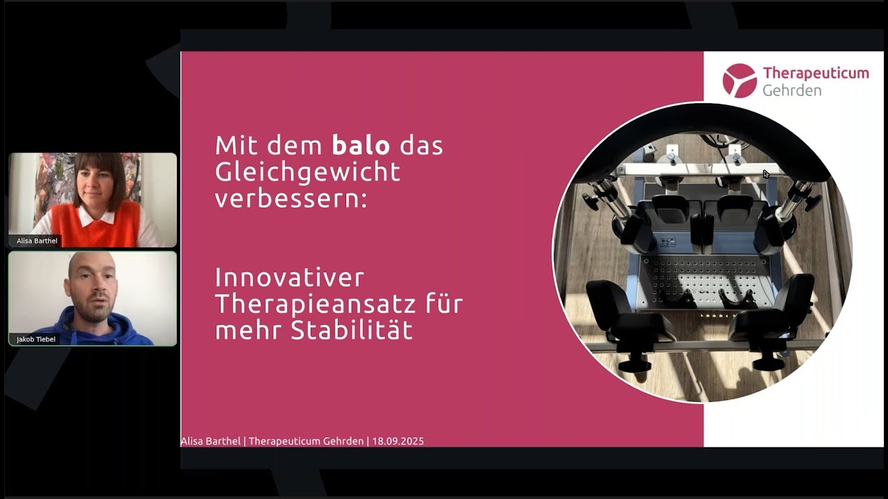 Mit dem THERA-Trainer balo das Gleichgewicht verbessern – mehr Stabilität durch innovative Therapie