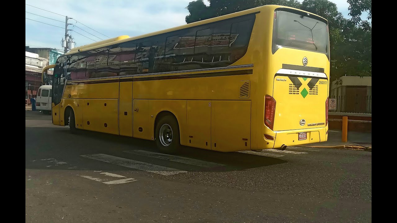JUTC 2025 Golden Dragon Triumph Coach 25S3177 on route 315: Greater Portmore - Cross Roads