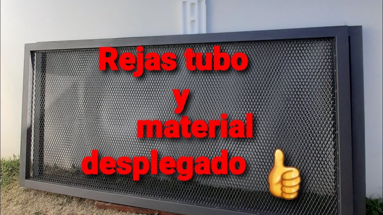 REJAS DE TUBO RECTANGULAR Y MATERIAL DESPLEGADO O MALLA METÁLICA