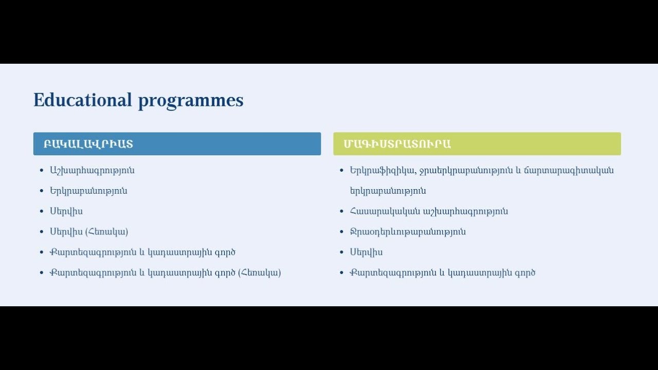ԵՊՀ Աշխարհագրության և երկրաբանության ֆակուլտետ