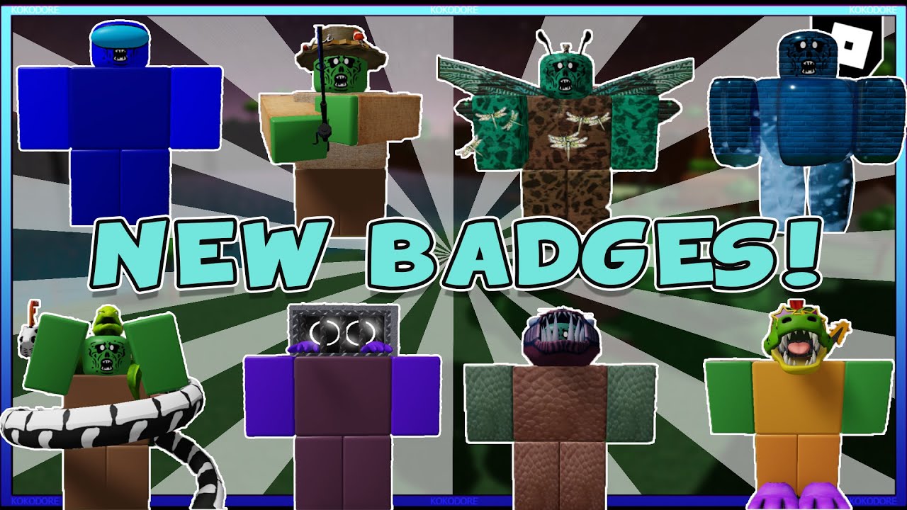 HOW TO FIND ALL 11 NEW BADGES in Find The Zombie Morphs (105)| ROBLOX