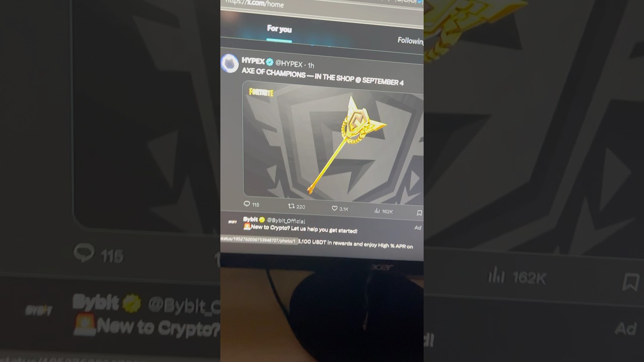 Axe of champions coming to the item shop #fncs #fortnite #shorts