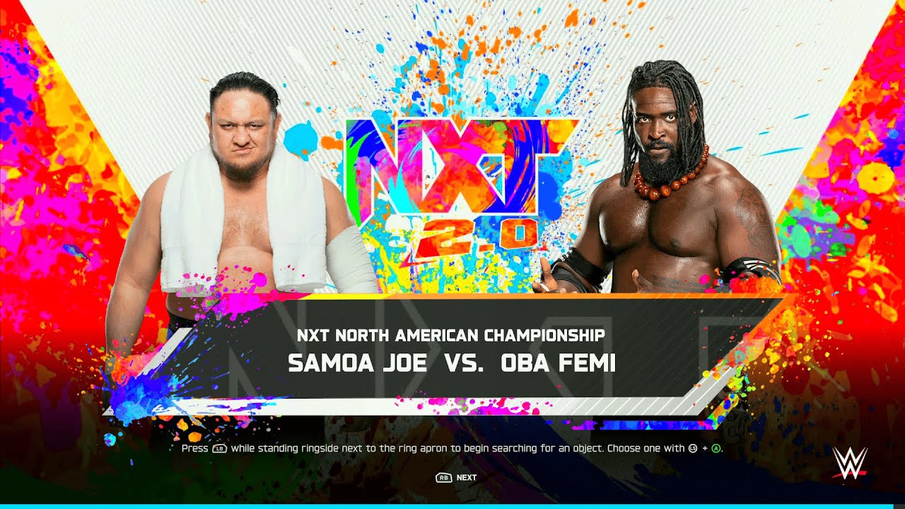 WWE 2K25 FULL MATCH - Samoa Joe vs. Oba Femi - Extreme Rules Dream Match