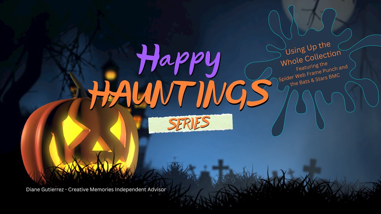Happy Hauntings Scrapbook Series- Video#6 - Using Up  Scraps