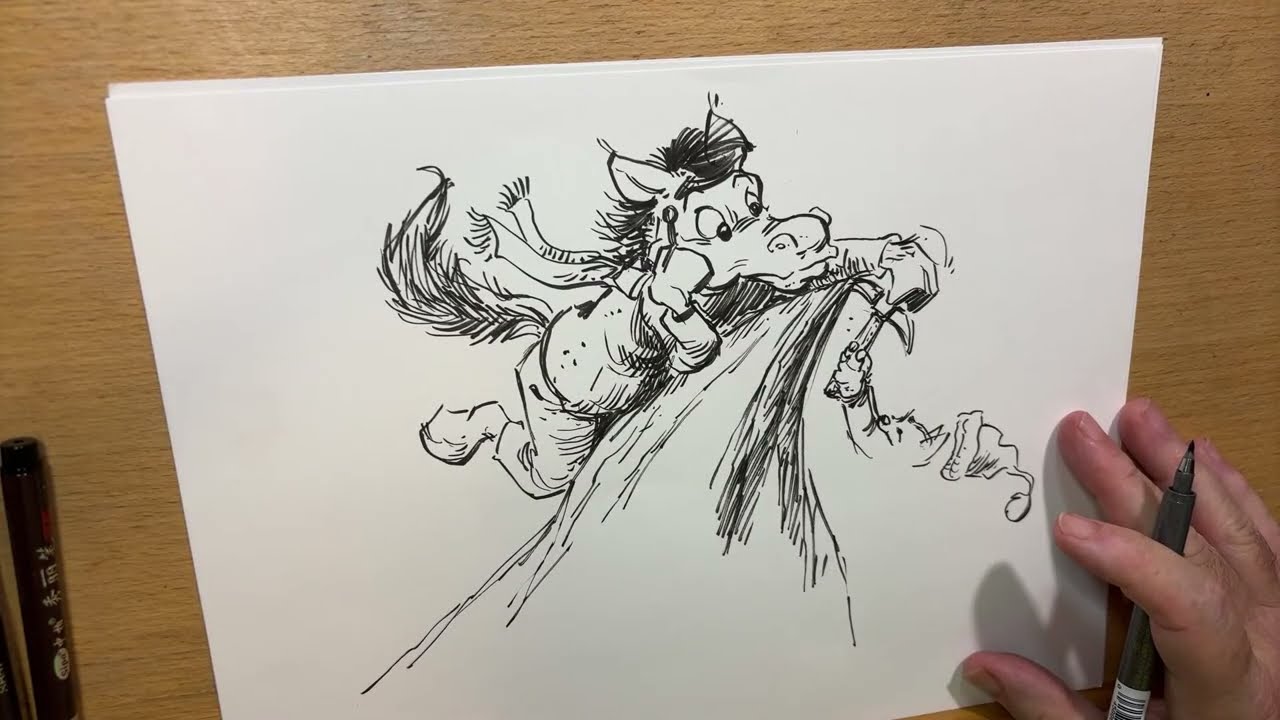 Ha-Ba-Da-Bee - Live Drawing! Making it up as I draw!