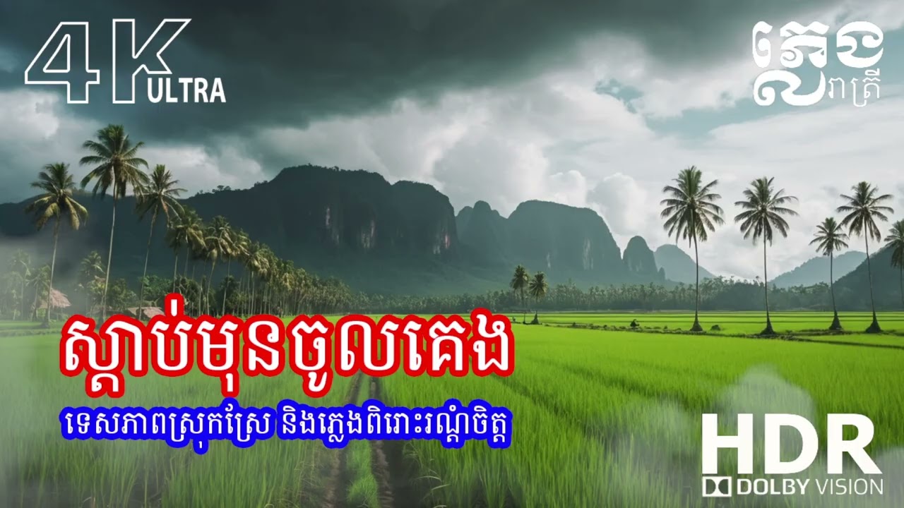 🌙 សម្លេងតន្ត្រីសម្រាប់គេងលក់ជ្រៅ  បន្ធូរអារម្មណ៍ និងបំបាត់ស្ត្រេសពេលយប់