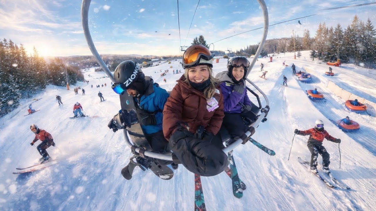 POV: Snowboarding, my 1st time. #snowboarding 