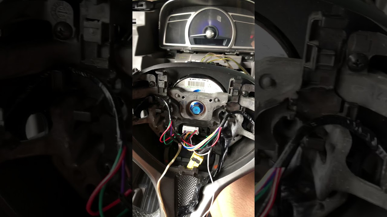 Coloquei botão de comando no volante Honda civic 2008 G8
