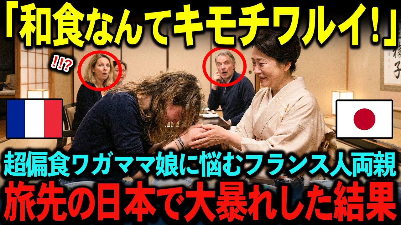 【海外の反応】「これが食べ物なの？」ワガママ娘が出されたご飯を拒否し、両親困惑…出されたご飯が家族の人生を変えた驚愕の理由とは