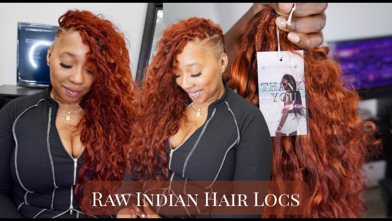 Raw Indian Hair Locs | Copper Color | StylesByNoah