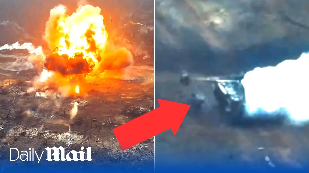 Daring Ukrainian troops destroy tank attack on Dnipro River bridgehead