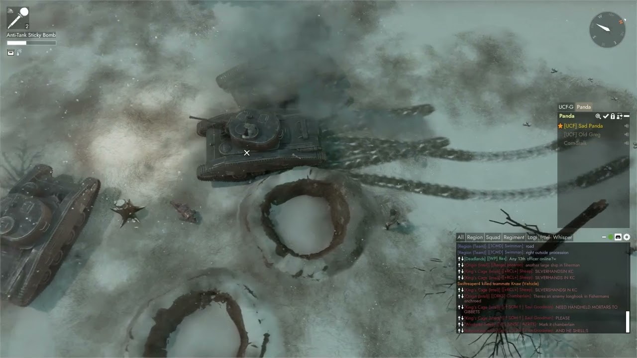 FOXHOLE: 5 minutes of infantry tank hunting