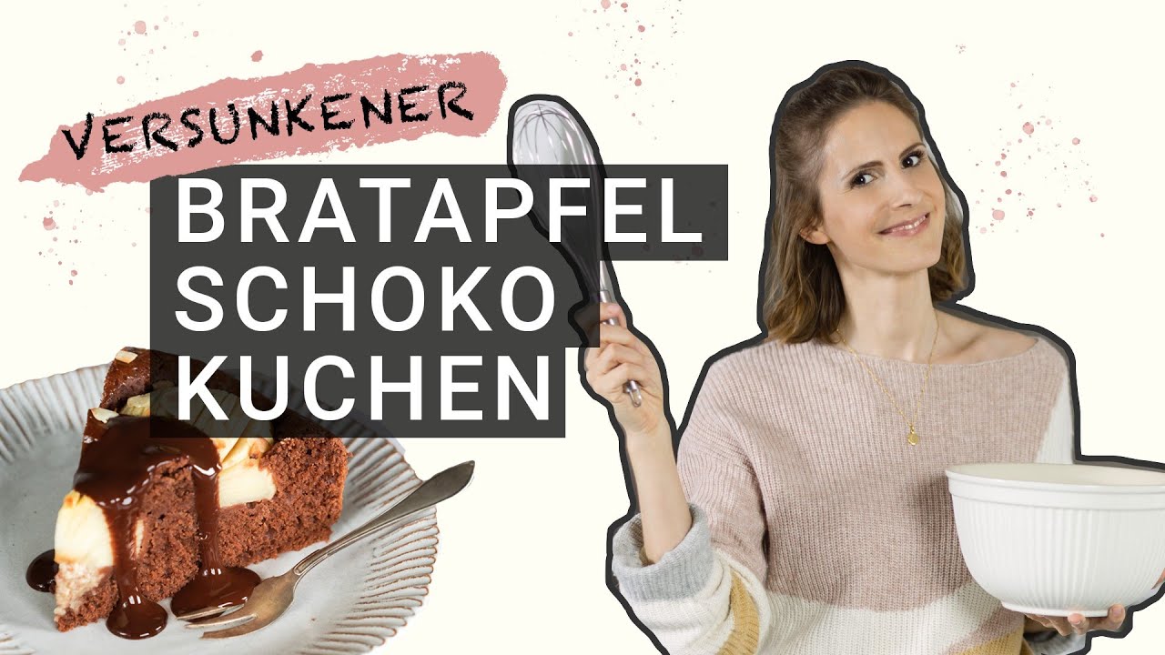 Versunkener Bratapfel-Schokokuchen (vegan)_Rezeptvideo | Stina Spiegelberg
