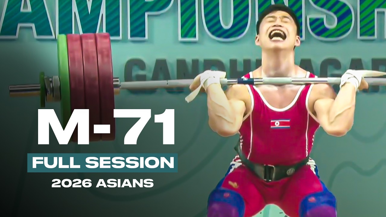 Men's -71kg 2026 Asian Weightlifting Championships | Full Session