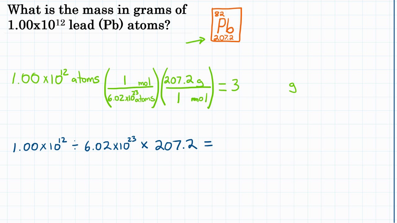 Convert Particles To Mass - Practice - 1