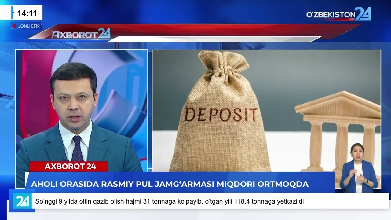 Aholi orasida rasmiy pul jamg‘armasi miqdori ortmoqda I Axborot 24