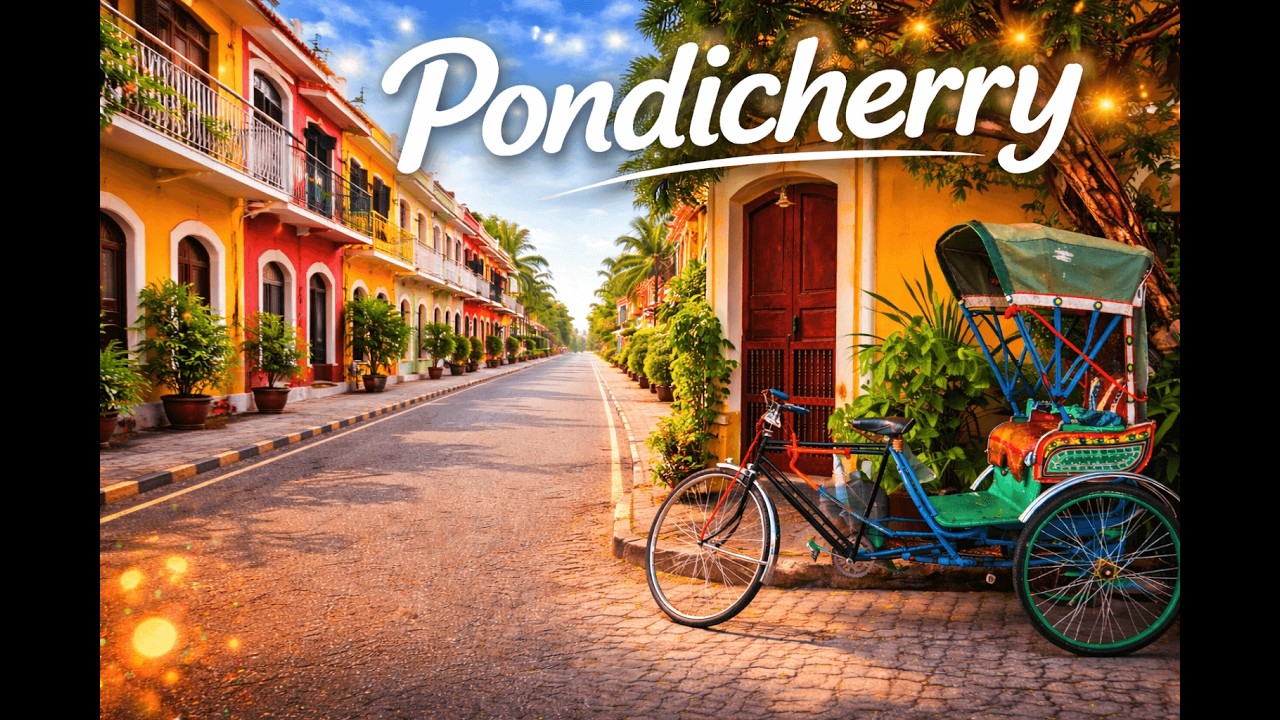 Pondicherry Travel Vlog 😍 | Beaches & French Colony | South India Travel #travel #pondicherry