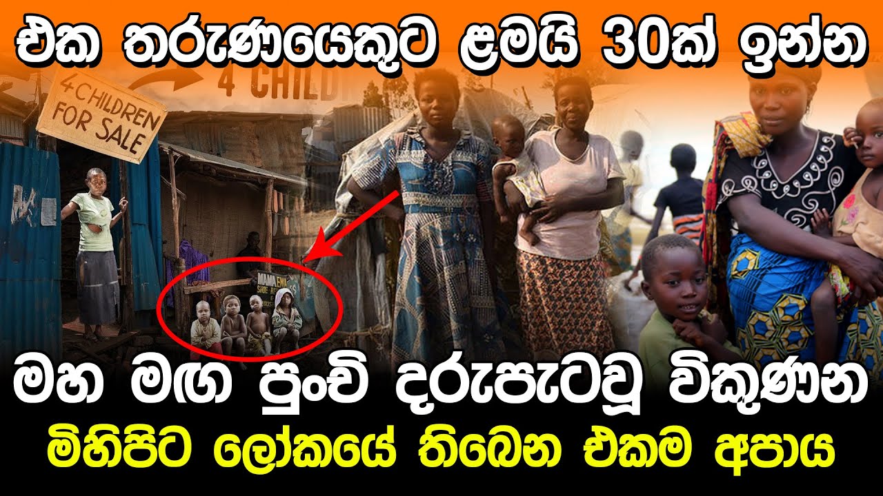 මහමඟ පුංචි දරුපැටවූ විකුණන සැබෑ ලෝකයේ අපාය | World's Poorest Country 'Burundi' |